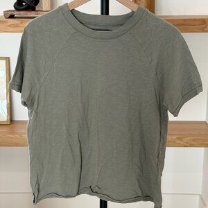 Madewell Softfade Cotton Raglan Tee - S - Green